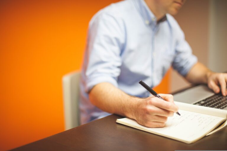 A man working in Office