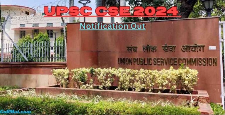 UPSC CSE 2024 Notification Released! Read details